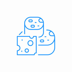 cheese stack icon sign vector