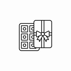 chocolate box icon sign vector
