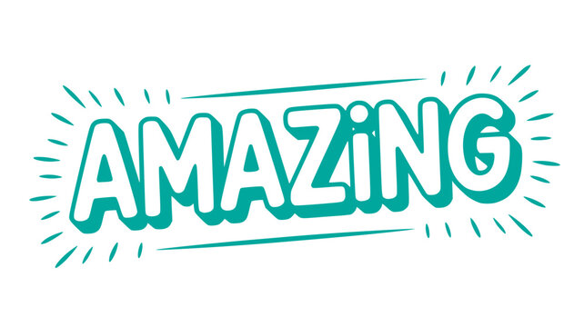 Amazing Hand-lettered Text.