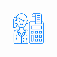 financial advisor icon sign vector