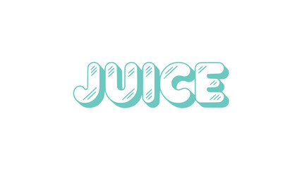 Juice Text Design.