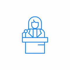 public speaker icon sign vector