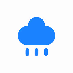 rain cloud icon sign vector
