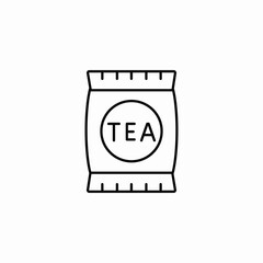 tea bag icon sign vector