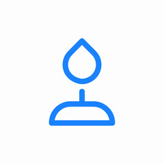 water drop icon sign vector