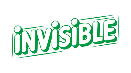 Invisible Word Art.