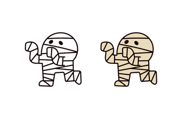 ミイラ男のイラスト