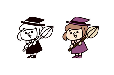 魔女のイラスト