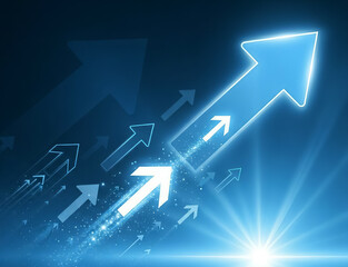 Upward Arrow Growth Success Business Progress