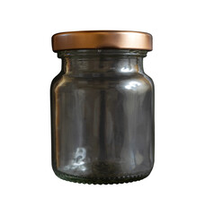 glass jar isolated on white
