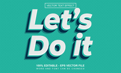 Lets do it editable text effect