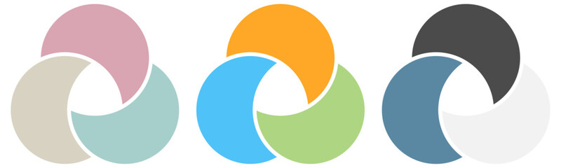 ベン図色違い3点セット