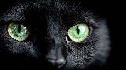 Close-up black cat eyes (1)