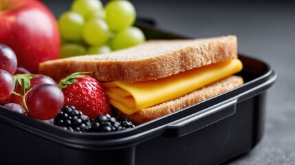 Healthy school lunchbox