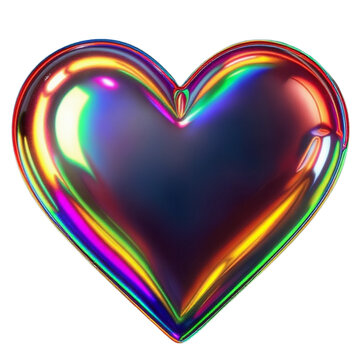colorful heart shape