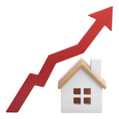 Positive property value growth increases home equity. good loan and amortization plan for real estate investment success