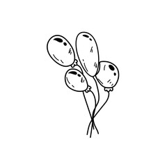 hand drawn balloons
