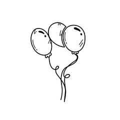 hand drawn balloons