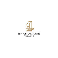 A logo featuring a building icon that represents strength, stability, and sustainable growth. Perfect for companies in real estate, architecture, or business services