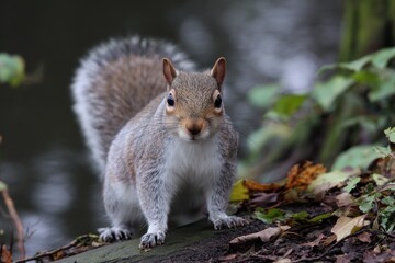 Fototapeta premium Country Park Grey Squirrel