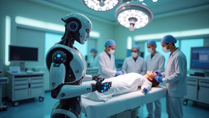  robot doctor in operating room, 