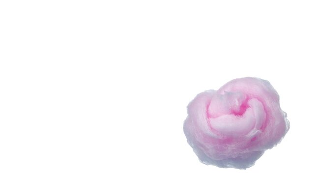 cotton candy on white background 