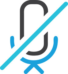 Mute Sound Icon Black Speaker with Cross Illustration No Audio Sign