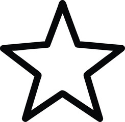 Shining Star: A simple illustration of a five-pointed star, representing aspiration, achievement, and celestial wonder.