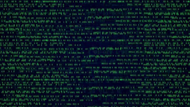 4k binary code background loop.