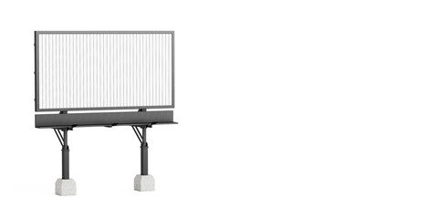 Obraz premium Advertising And Marketing Concept. Empty Rotating Outdoor Billboard With Vertical Panels. 3d Rendering