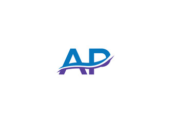 Letter AP logo design vector icon template