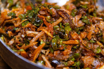 spicy cold saury bibimbap