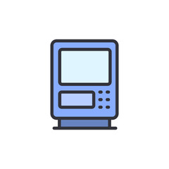 Isolated Retro Style Arcade Machine Illustration With Transparent Backdrop