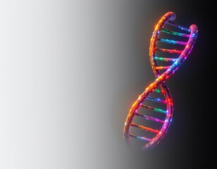 Vibrant Double Helix Molecule Gradient Background