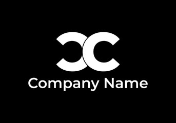 CC letter logo icon company name logo vector