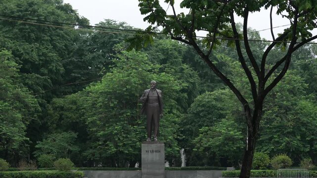Lenin Park statue in Hanoi Vietnam communism historical landmark Soviet Union communist leader