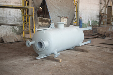Industrial Pressure Vessel in Workshop