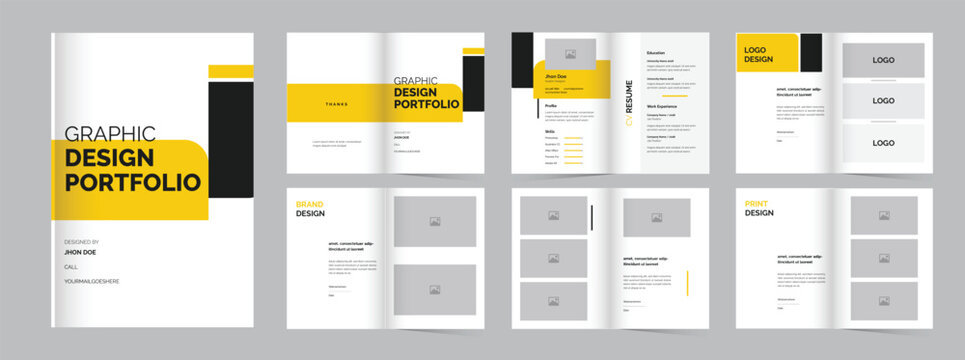 Graphic Design Portfolio Template layout designer portfolio