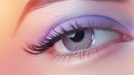 Fototapeta premium Hot, Stunning, pastel Eye Shadow For 2025.