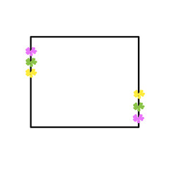 decoration the text box with flowers