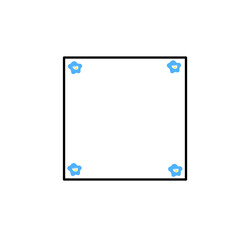 decoration the text box with flowers