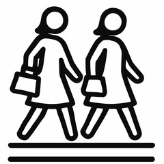 Women walking in business attire carrying briefcases while crossing the street during daytime