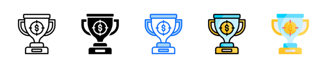 Achievement Icon Set Multiple Style Collection