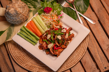 Delicious Thai food that is deliciously Thai.