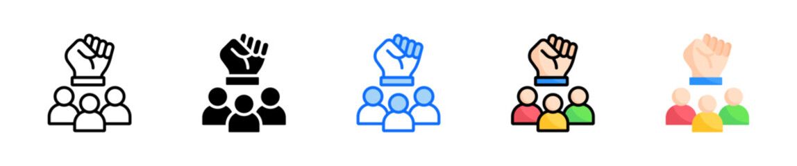 Team Empowerment Icon Set Multiple Style Collection