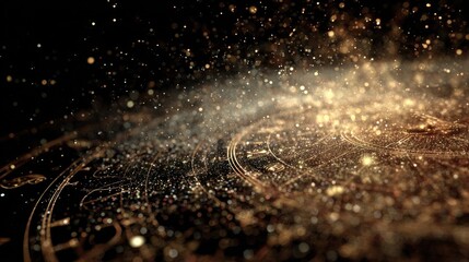 Golden cosmic clock face