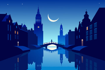 Fototapeta premium london skyline at night