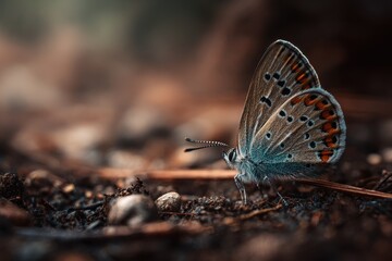 Obraz premium Forest butterfly close up