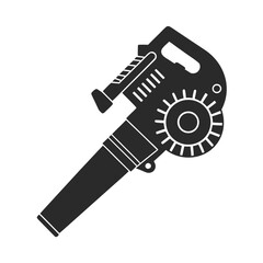 Leaf blower icon vector silhouette illustration isolated on white background