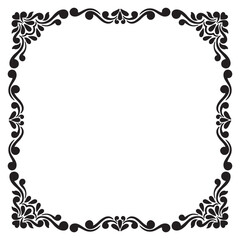 illustration art frame decoration engraving ornament design